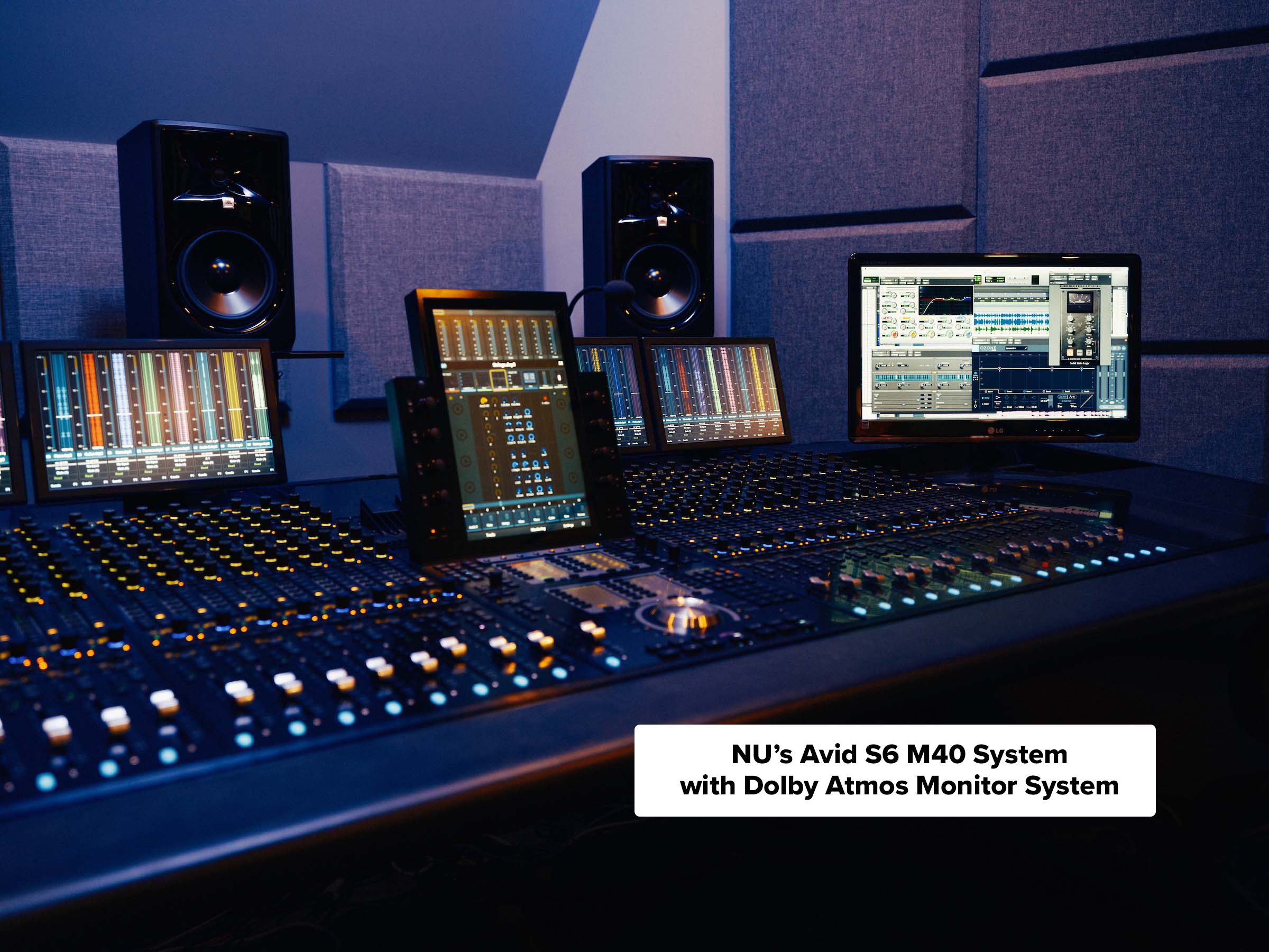 NU's Avid S6 M40 System with Dolby Atmos Monitor System